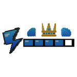 8-Bit Electric Gem Health Bar 
