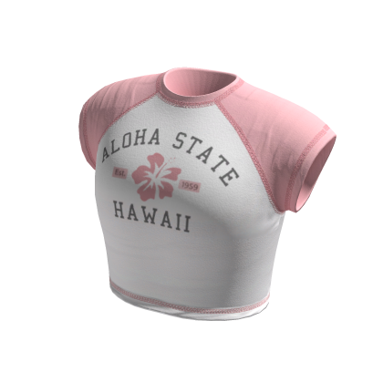 Preppy Hawaii Aloha Tee Pink