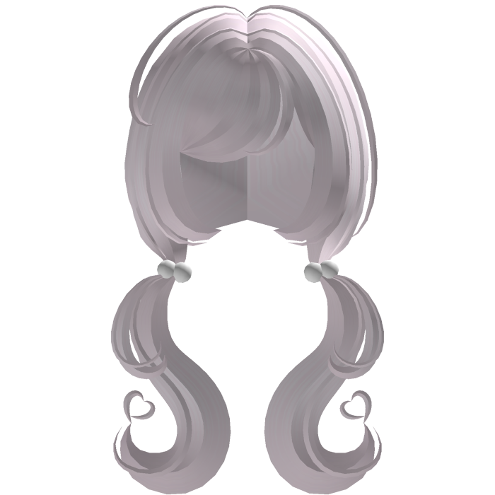 ♡ adorable heart moe pigtails in light pink