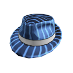 Blue Striped Fedora