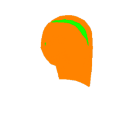 Orange Girl Hair W/ Lime Headband. [Am Inc. ♥] Roblox decal