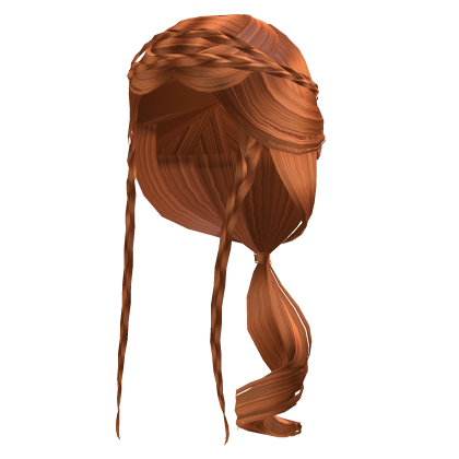 Ginger Artemis Braided Princess Hair Roblox item