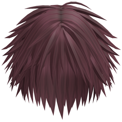 Messy Spiky Emo Boy Hair (Burgundy)
