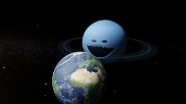 Roblox game thumbnail: Astronomical Odyssey: The Celestial Explorer