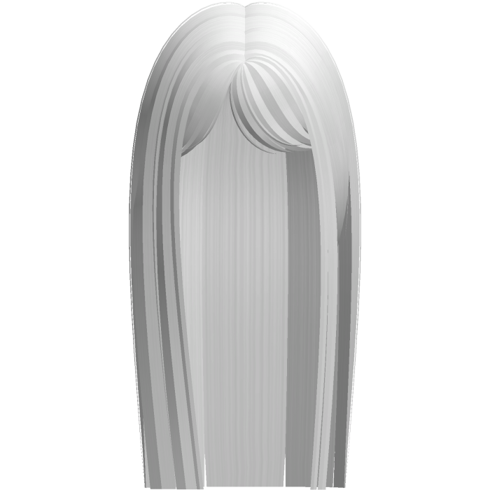Sleek Popular Long Straight Hair (White)