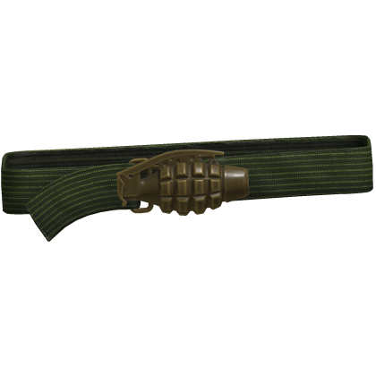 Y2k Grunge Grenade Belt Green 1.0