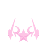 Neon Pink Starry Night Crown