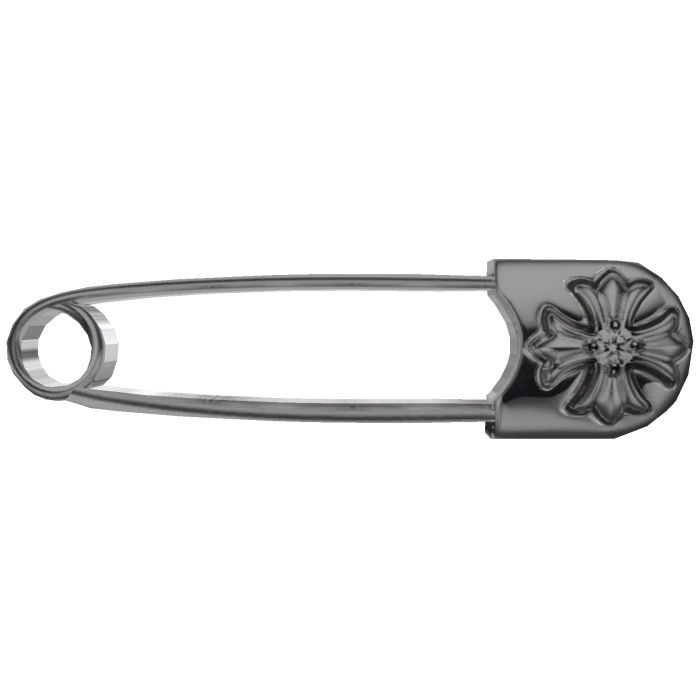 Oversized Chrome Safety Pin