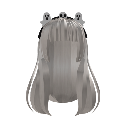 Spooky White Hair Roblox item