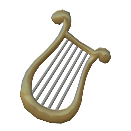 Golden Lyre Hairclip