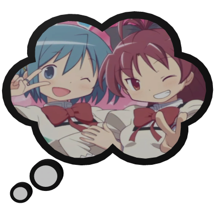 Kyoko Sakura and Sayaka MADOKA | Thinking Bubble