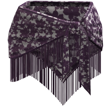 Purple Lace Tie Waist Tassel Belt Roblox item