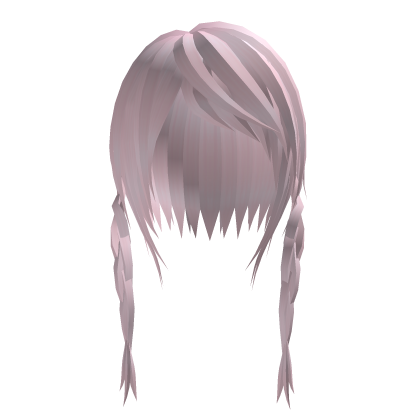 Messy Cute Emo Braids pink