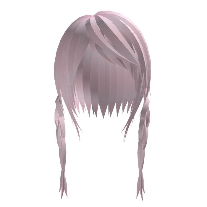 Messy Cute Emo Braids pink