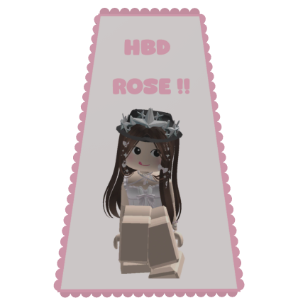 rose's cutie bday cape !! Roblox item