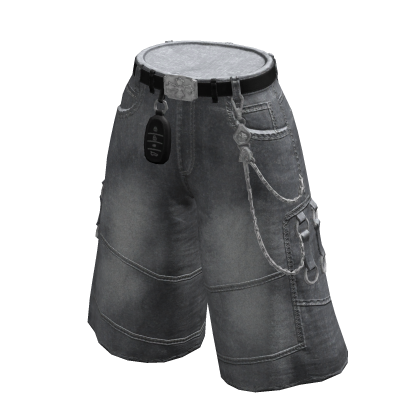 90s - Jorts Denim Gray
