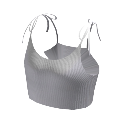 Cropped Tank Top - White