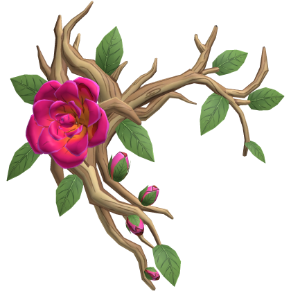 Rose Thorn Face Accessory - Pink & Gold Roblox item