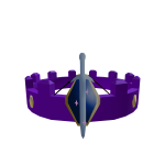 Amethyst Crown Of Swords