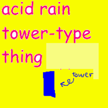 acid rain tower-type thing