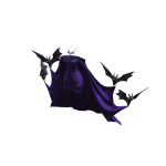 BB Amethyst Purple Vampire Queen Cape Dress w Bats