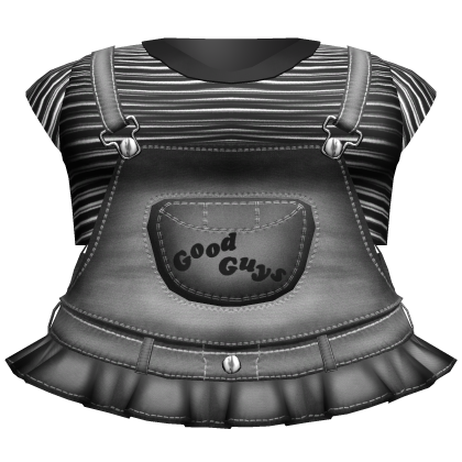 halloween chucky overalls w black striped top 3.0 Roblox item