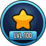 Level 100 Roblox badge thumbnail