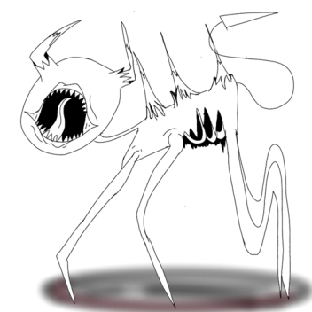 scary monster thumbnail what?