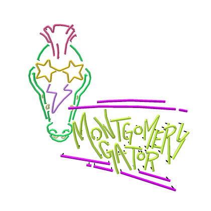Montgomery Gator Neon Sign - FNaF Security Breach