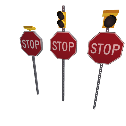 Destructible Solar Stop Sign Pack