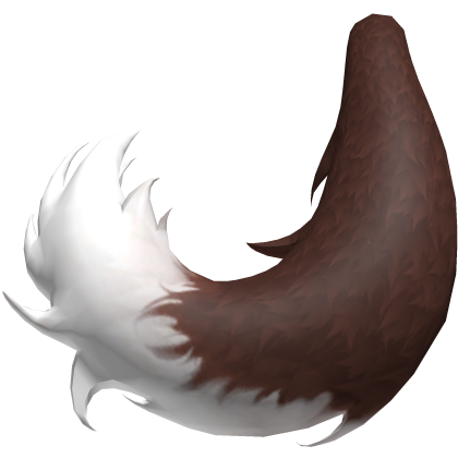 Long Fluffy Wolf Tail fur Dog | Grey & White