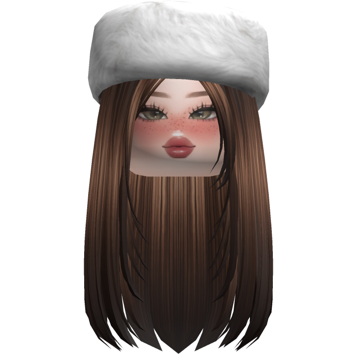 Brunette Baddie Girl with Ushanka