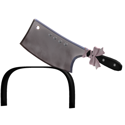 cute cleaver knife headband prop