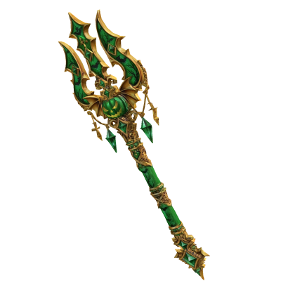 Emerald  Gold Pumpkin Trident  Roblox item