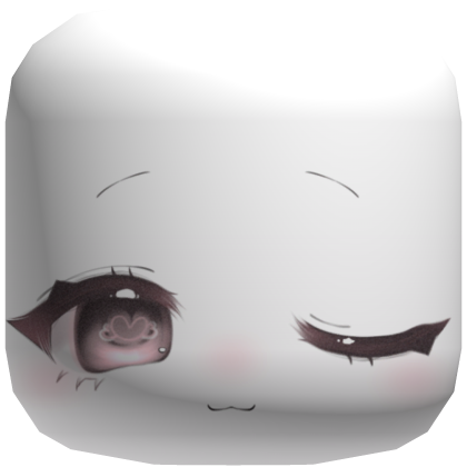 cute moe winking chibi face  Roblox item