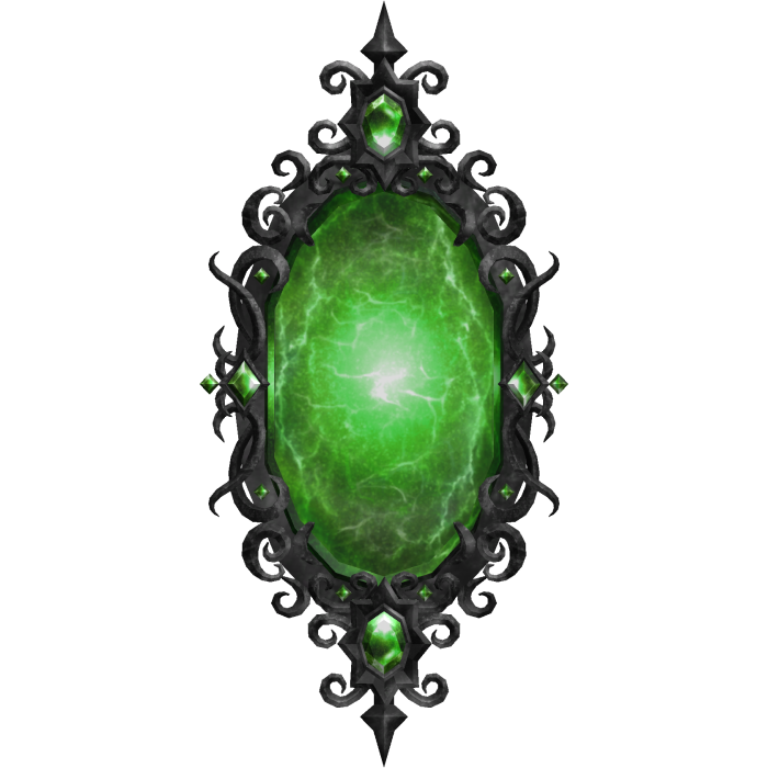 Glowing Green Gothic Halloween Portal