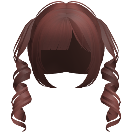 red dainty thin swirly moe pigtails