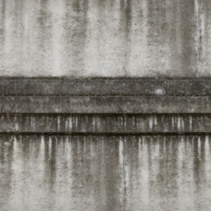 dirty concrete retaining wall