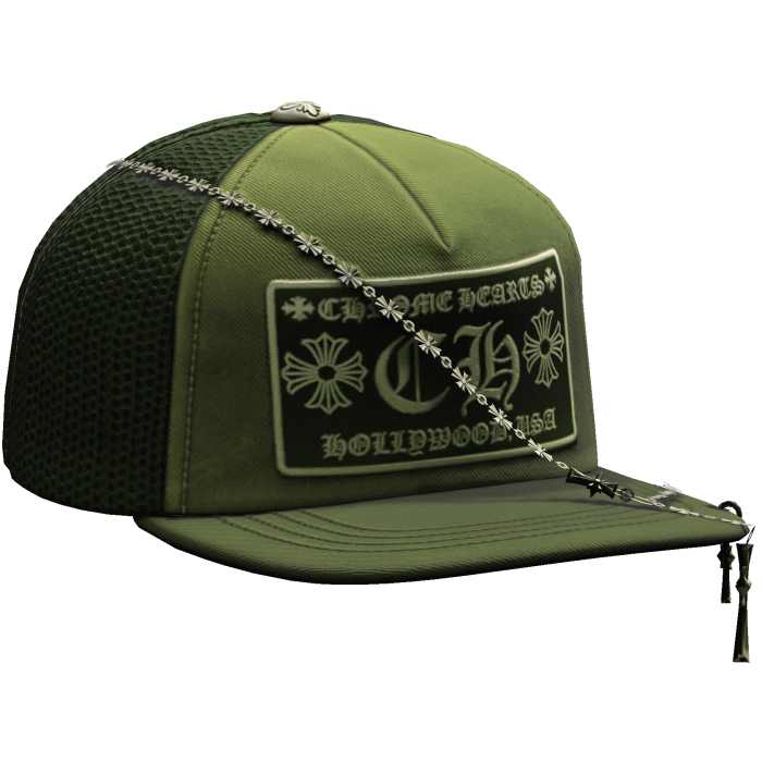 Green Designer Tilted Cap