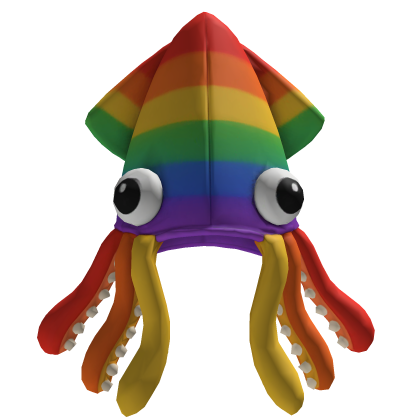 rainbow squid hat Roblox item