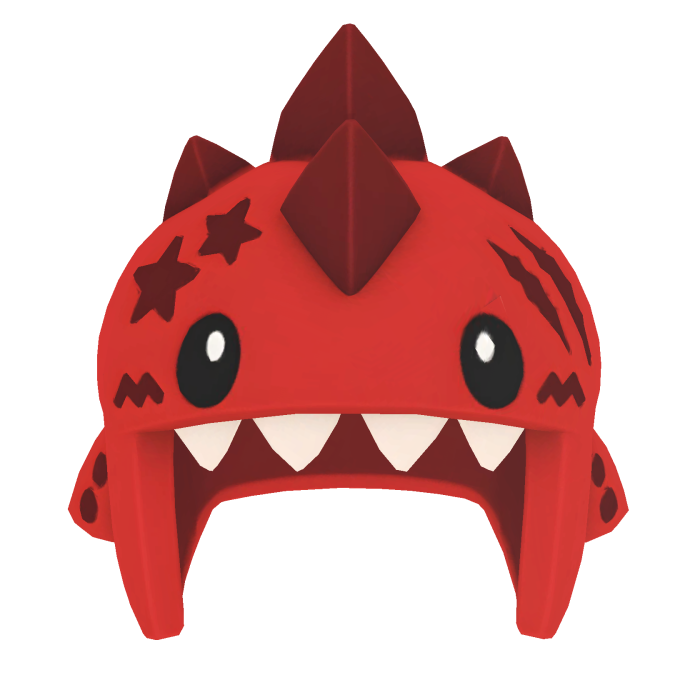Cute Red Dinosaur Helmet