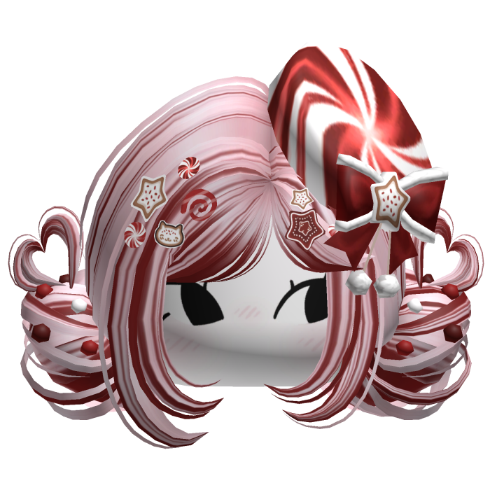 ♡ Christmas Candycane Buns (Pink & Red)