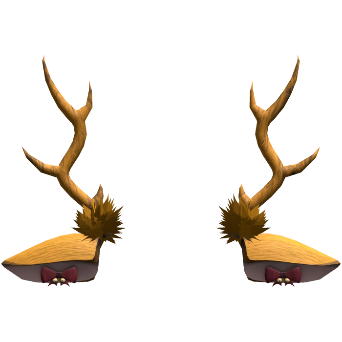 yellow christmas deer