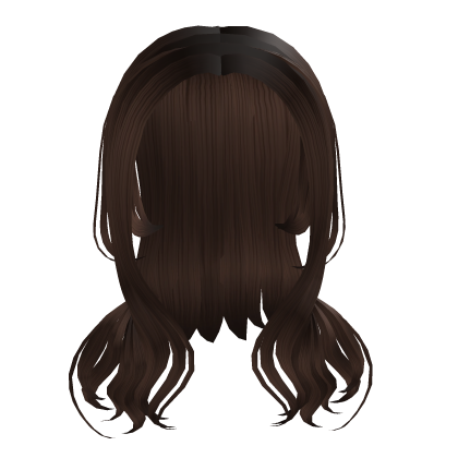 Brown Fluffy Girl Hair Roblox item