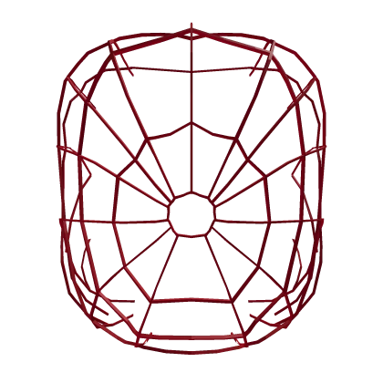 Red Spider Web Veil [Front] Roblox item thumbnail