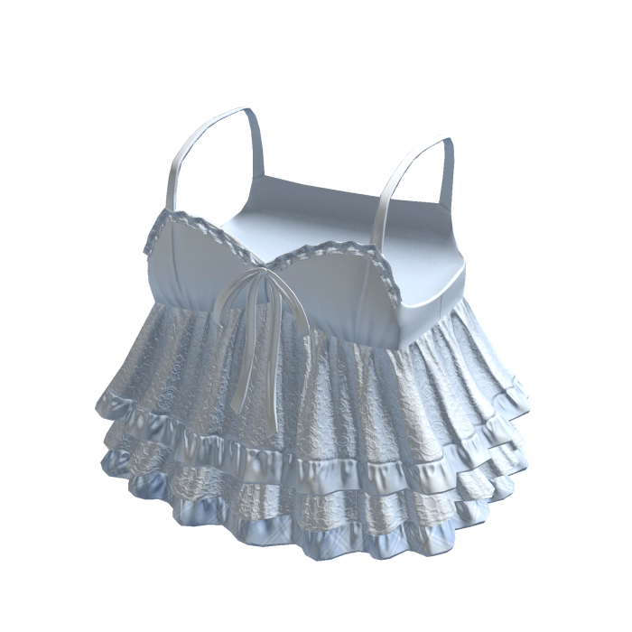 3.0 Blue Cute Ruffled Babydoll Dress Angel Doll