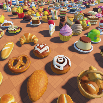 259 Low Poly Food Prop Models preview 2