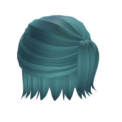 Blue Cheap Pulled Ponytail with Short Hair Roblox item