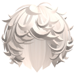 cute kawaii blonde messy swirly curly fluffy hair
