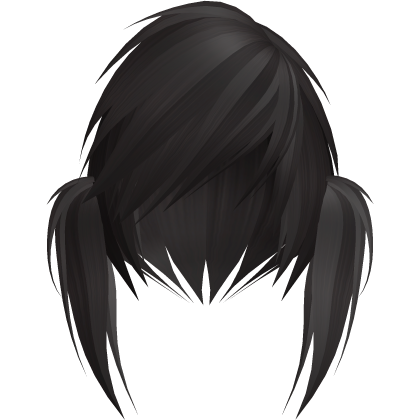 emo scene vkei dark brown moe pigtails